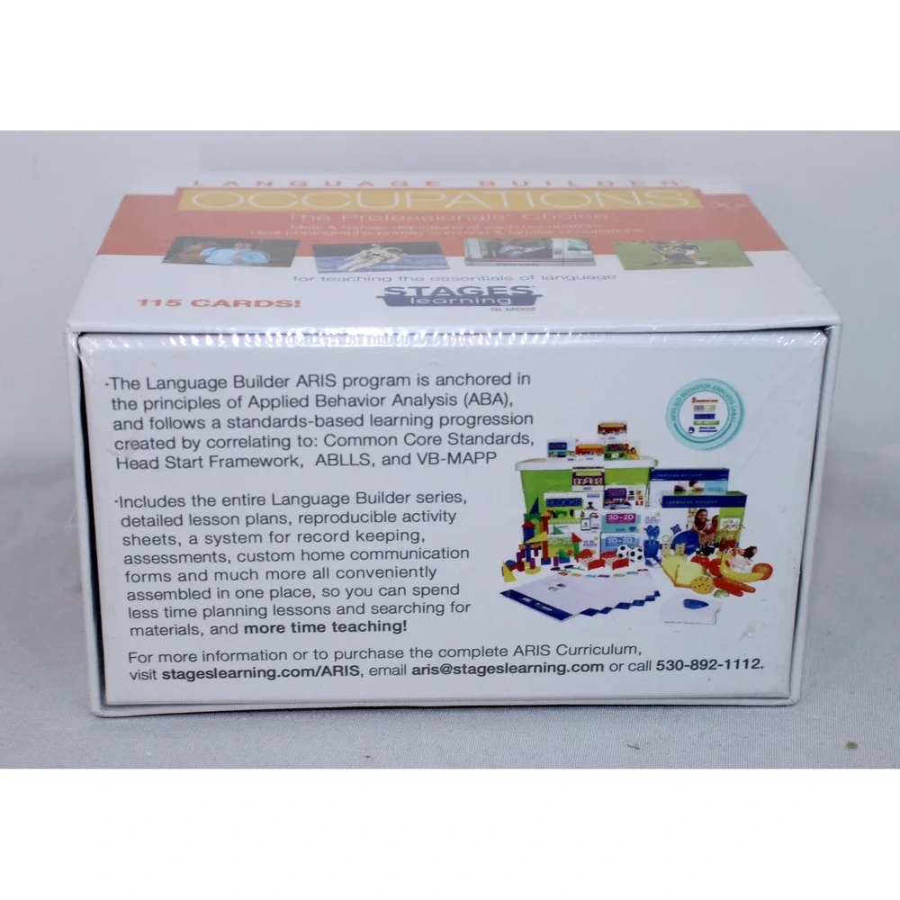 Stages Learning Language Builder Occupations Flash Cards 115ct SLM002 NEW